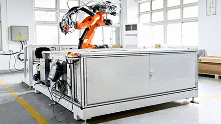 Trạm định lượng silicone tạo bọt hai thành phần bằng robot