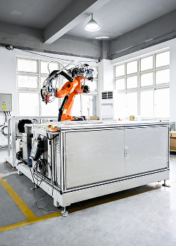Trạm định lượng silicone tạo bọt hai thành phần bằng robot